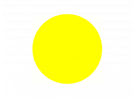 Круг контрастный желтый